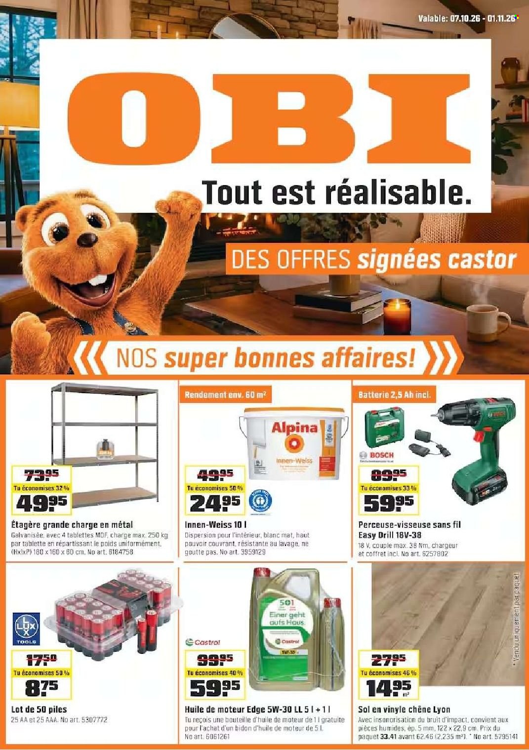 Catalogue OBI - 7.10.2026 - 1.11.2026. Page 1