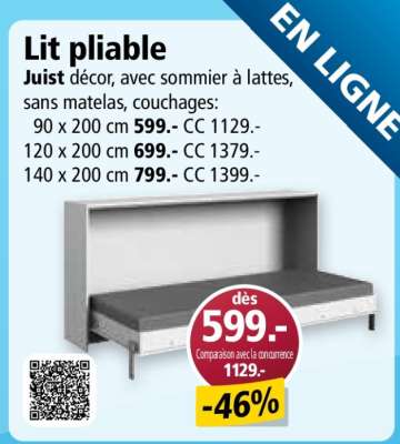 Lit pliable