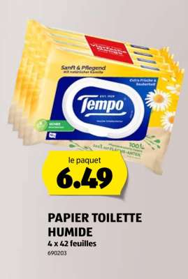 PAPIER TOILETTE HUMIDE