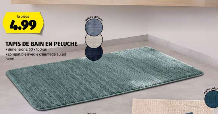 TAPIS DE BAIN EN PELUCHE