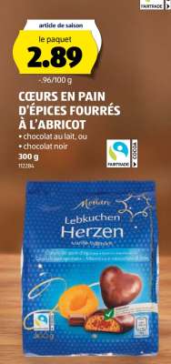 Cœurs en pain d'épices fourrés à l'abricot