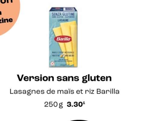 Version sans gluten