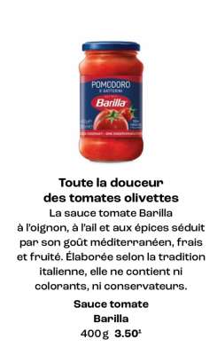 Sauce tomate Barilla