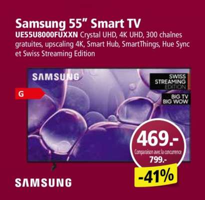 Samsung 55” Smart TV