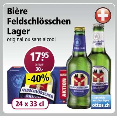 Bière Feldschlösschen Lager