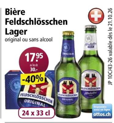 Bière Feldschlösschen Lager