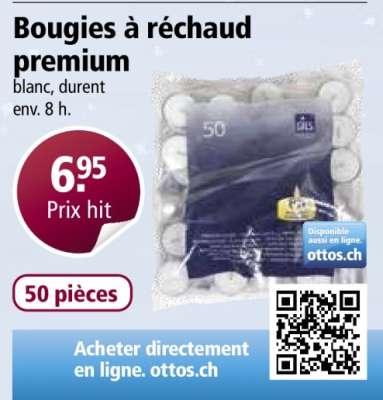 Bougies à réchaud premium
