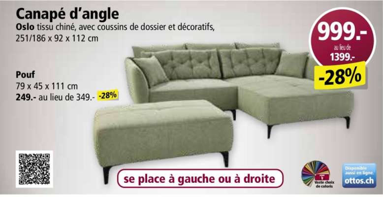 Canapé d'angle