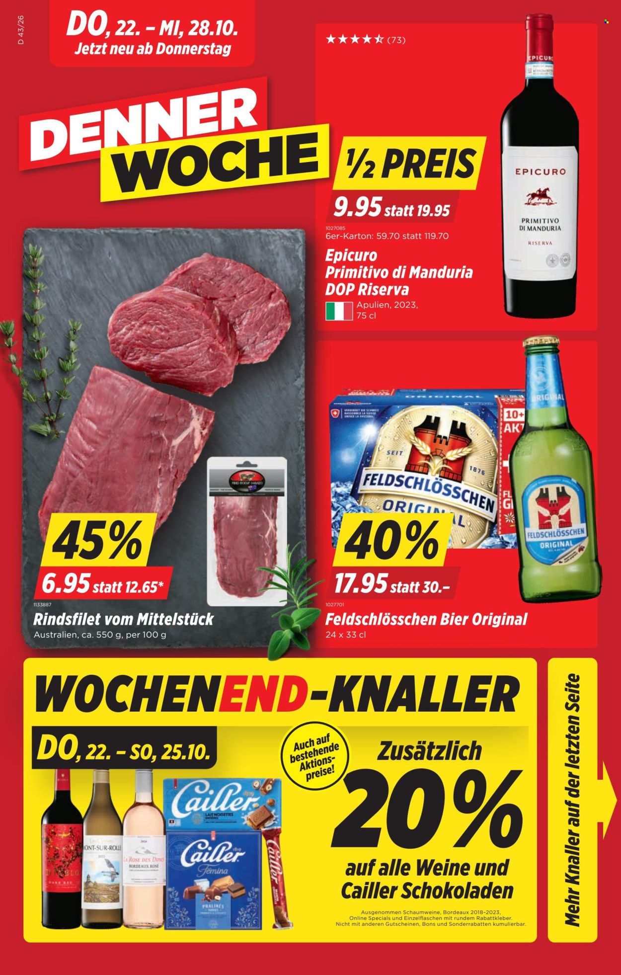 Catalogue Denner - 22.10.2026 - 28.10.2026. Page 1