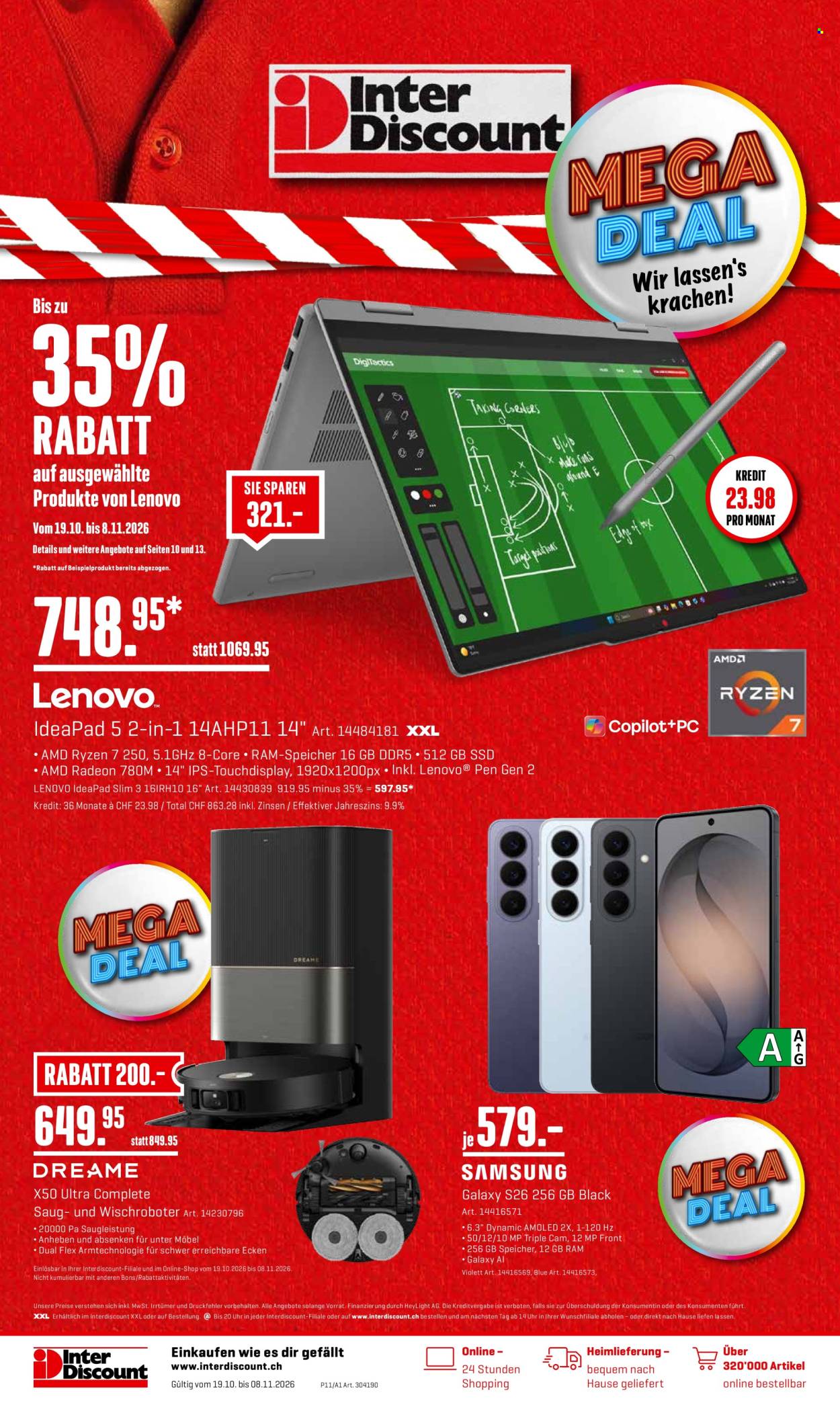 Catalogue Interdiscount - 19.10.2026 - 8.11.2026. Page 1