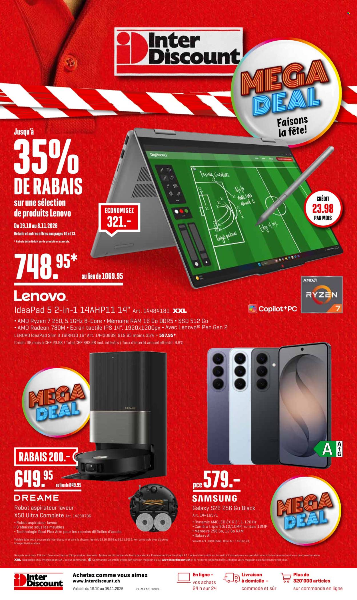 Catalogue Interdiscount - 19.10.2026 - 8.11.2026. Page 1