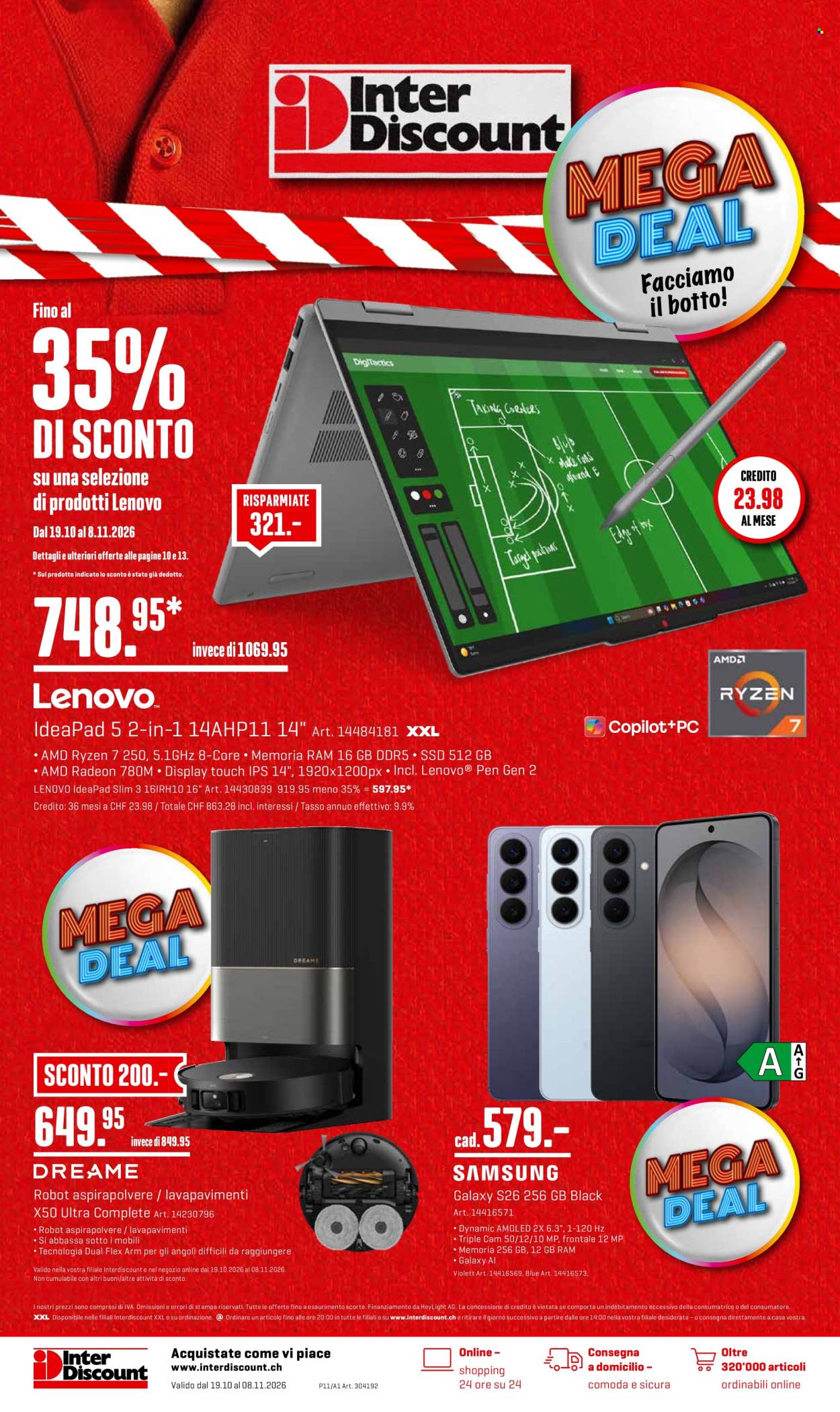 Catalogue Interdiscount - 19.10.2026 - 8.11.2026. Page 1