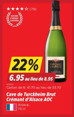 Cave de Turckheim Brut Crémant d’Alsace AOC