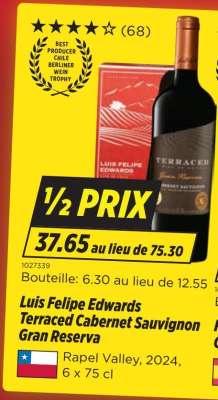 Luis Felipe Edwards Terraced Cabernet Sauvignon Gran Reserva