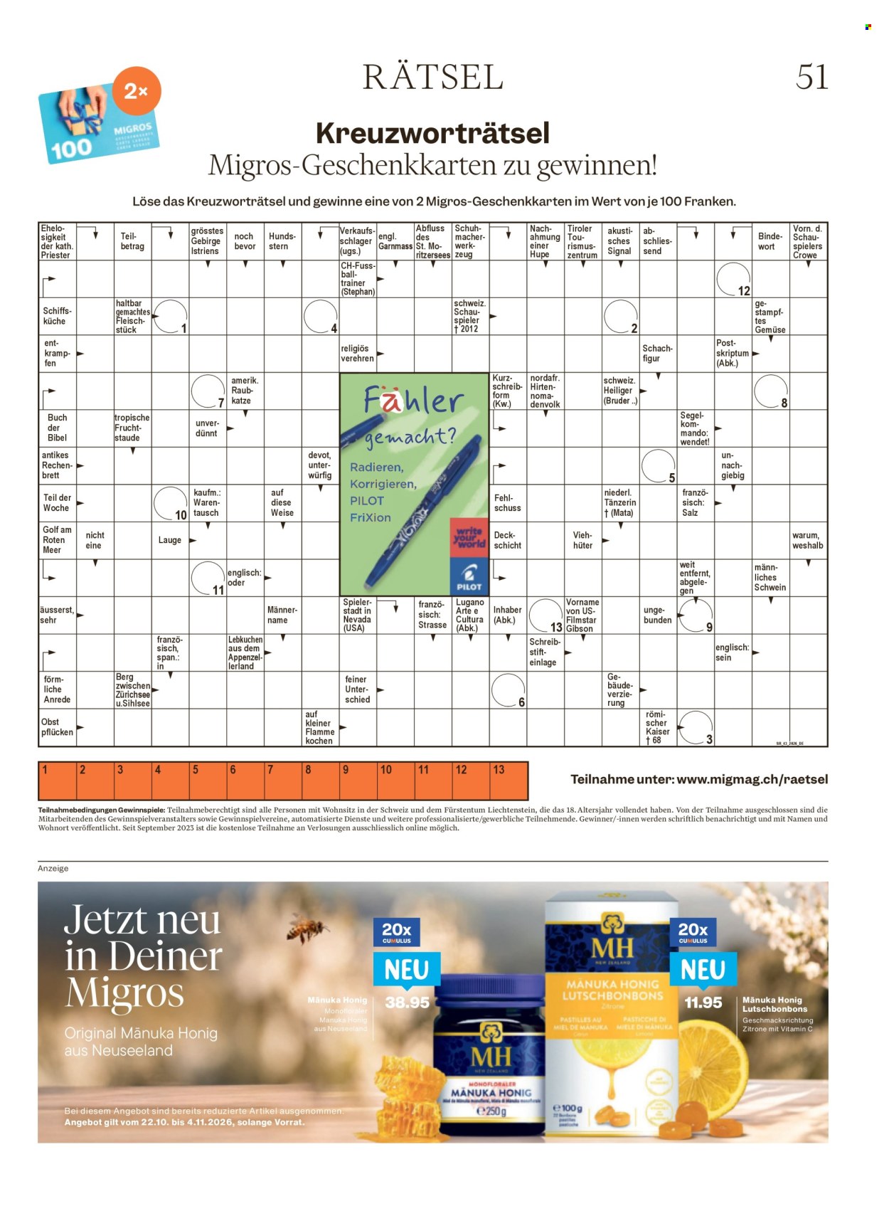 Catalogue Migros - 21.10.2026 - 28.10.2026. Page 51