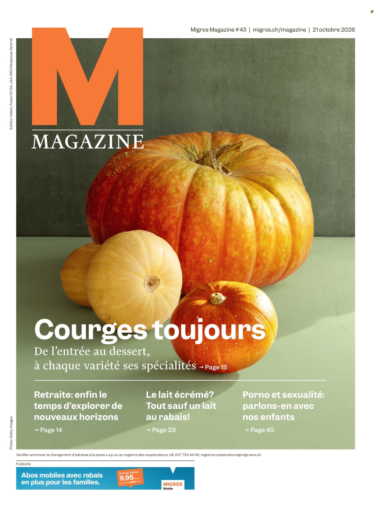 Catalogue Migros - 21.10.2026 - 28.10.2026. Page 1