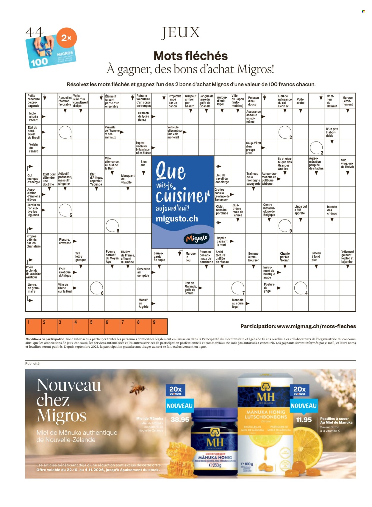 Catalogue Migros - 21.10.2026 - 28.10.2026. Page 44