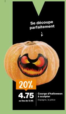 Courge d'halloween à sculpter
