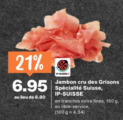 Jambon cru des Grisons
