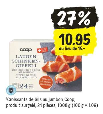 Croissants de Sils au jambon Coop