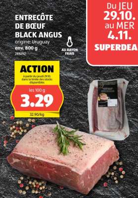 Entrecôte de bœuf Black Angus