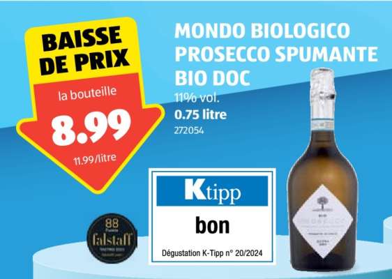 MONDO BIOLOGICO PROSECCO SPUMANTE BIO DOC