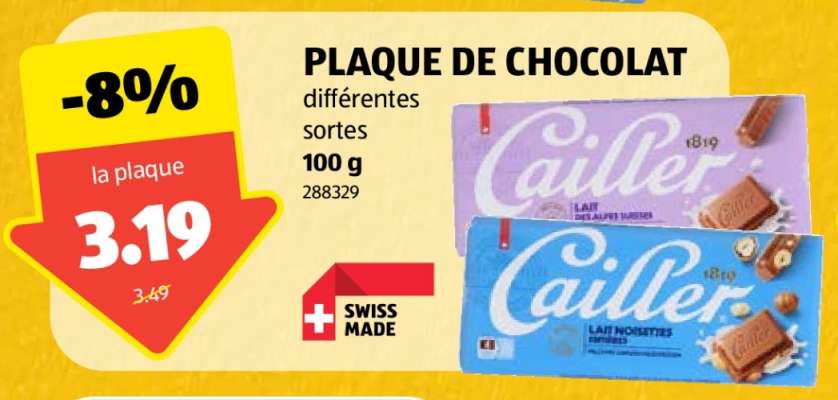PLAQUE DE CHOCOLAT