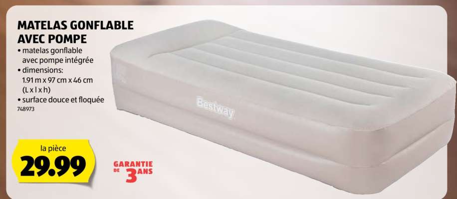 MATELAS GONFLABLE AVEC POMPE
