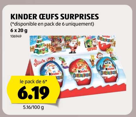 KINDER ŒUFS SURPRISES