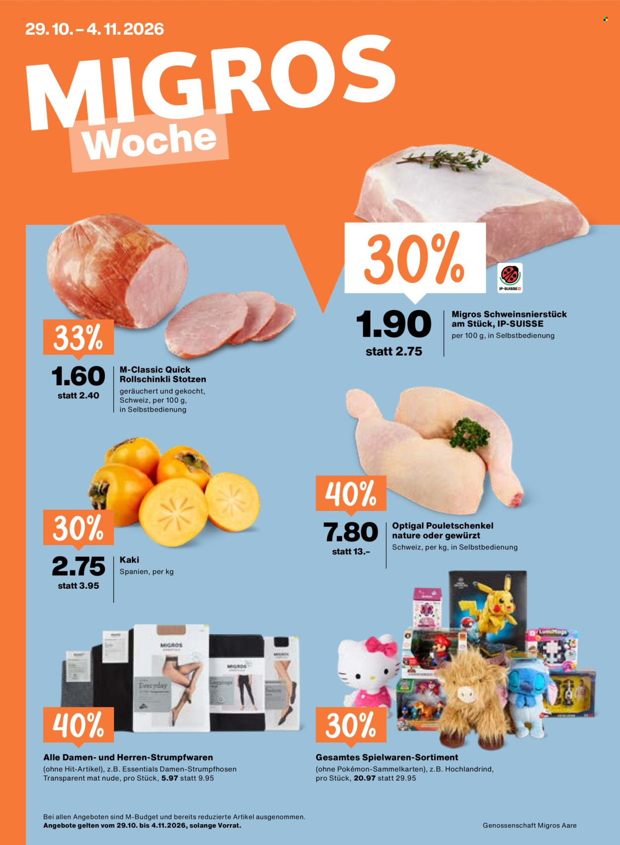 Catalogue Migros - 29.10.2026 - 4.11.2026. Page 1