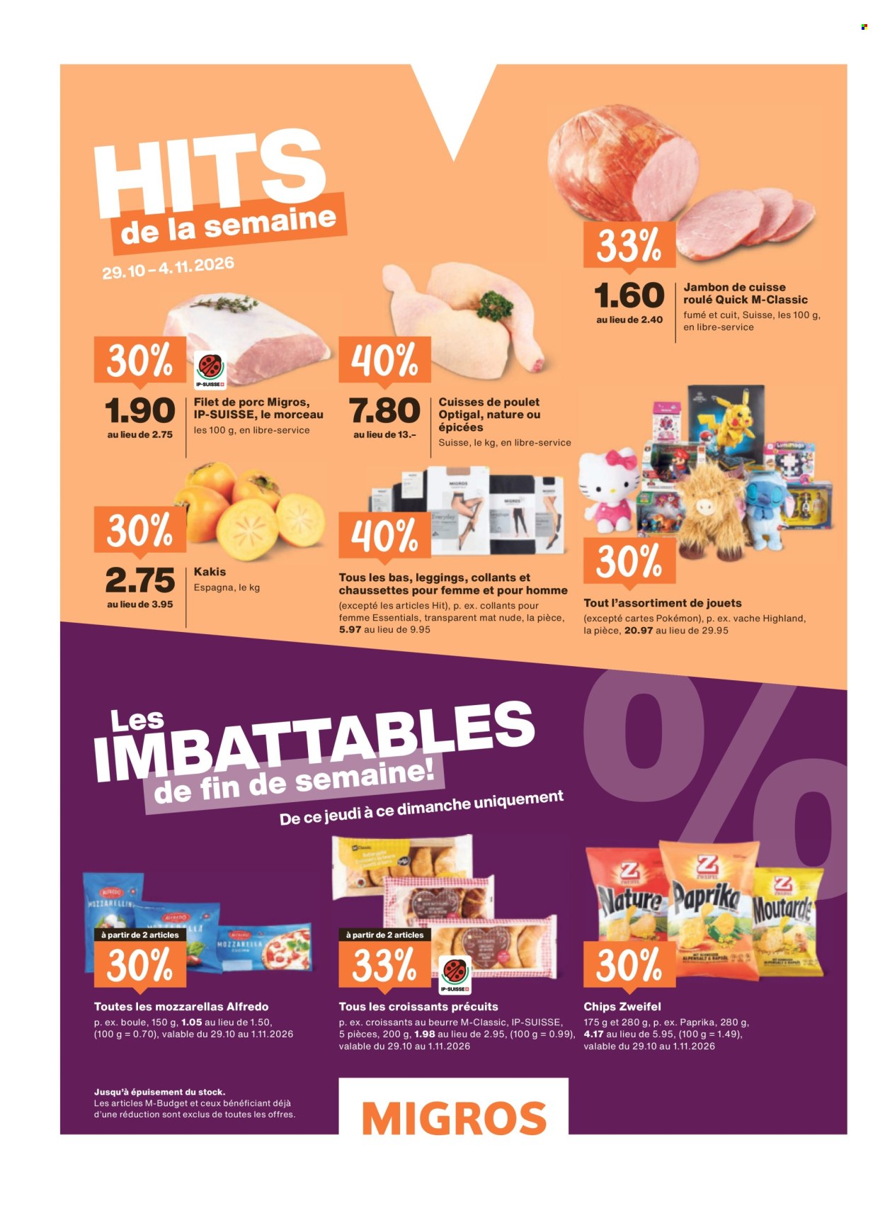 Catalogue Migros - 28.10.2026 - 4.11.2026. Page 72